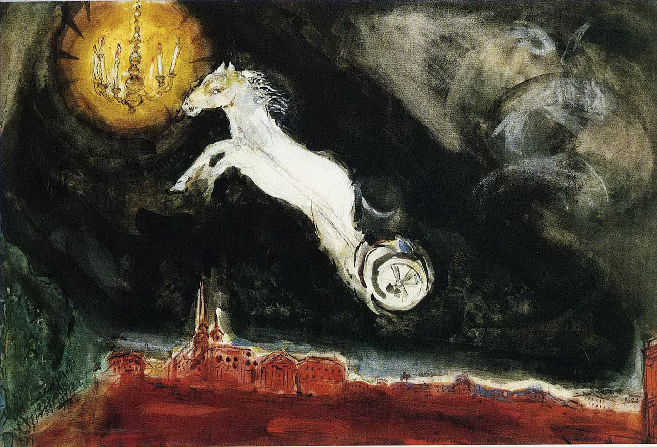Finale du Ballet Aleko contemporain de Marc Chagall Peintures à l'huile